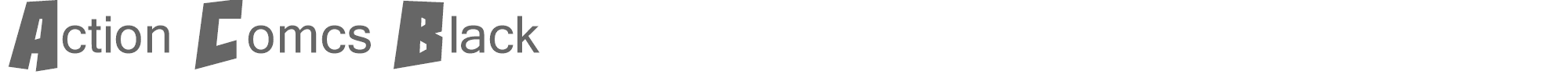 Action Comics Action Comcs Black.ttf font preview